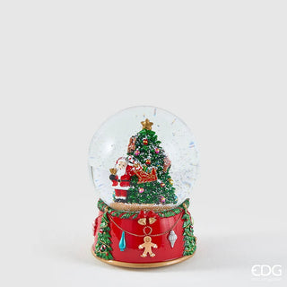 Decoro Sfera Acqua Babbo Pino EDG h.17.5 cm.