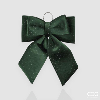 Set 2 pz. Fiocco in Velluto Verde EDG h.40 cm.