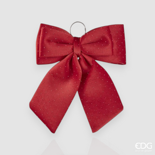 Set 2 pz. Fiocco in Velluto Rosso EDG h.40 cm.