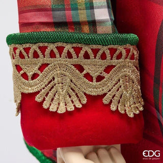 Decoro Soldatino Natalizio Rosso e Verde EDG h.96 cm.