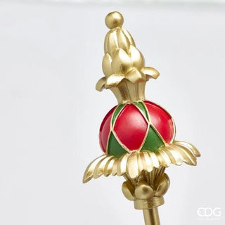 Decoro Soldatino Natalizio Rosso e Verde EDG h.96 cm.