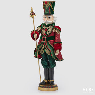 Decoro Soldatino Natalizio Verde e Rosso EDG h.96 cm.