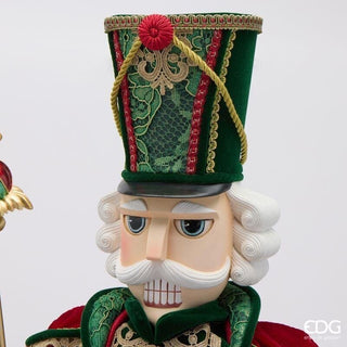 Decoro Soldatino Natalizio Verde e Rosso EDG h.96 cm.