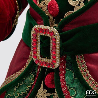 Decoro Soldatino Natalizio Verde e Rosso EDG h.96 cm.