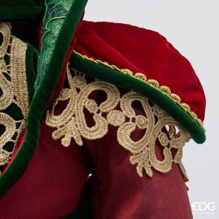 Decoro Soldatino Natalizio Verde e Rosso EDG h.96 cm.
