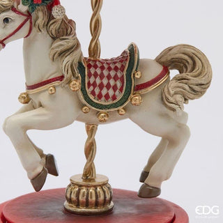 Carillon Cavallo Giostra EDG h.24 cm.