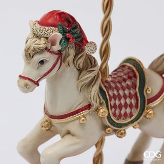 Carillon Cavallo Giostra EDG h.24 cm.