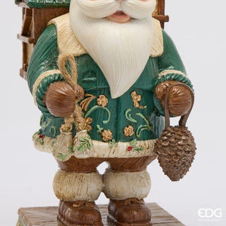 Decoro Babbo Natale Casetta EDG h.30 cm.