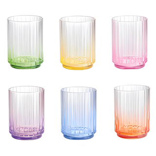 Set 6 Bicchieri Acqua "Rainbow" Easy Life