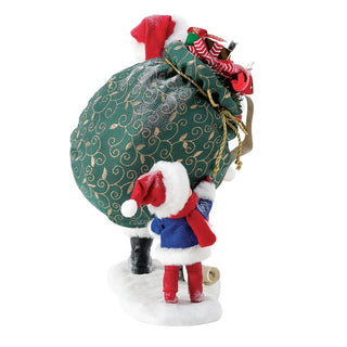 Babbo Natale Sharing the Load Enesco h.25.5 cm.