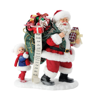 Babbo Natale Sharing the Load Enesco h.25.5 cm.