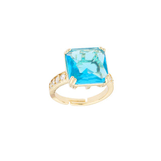Anello Carrè Jolie "Crystal Bloom" Barbieri Creazioni