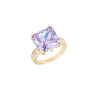 Anello Carrè Jolie "Crystal Bloom" Barbieri Creazioni