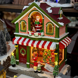 Christmas Toyshop con Led, Musica e Movimento Timstor 33x20,4x40,8cm.