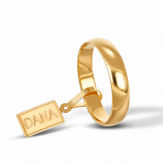 Anello Classico Dana L’Or 9 Carati 4 mm.