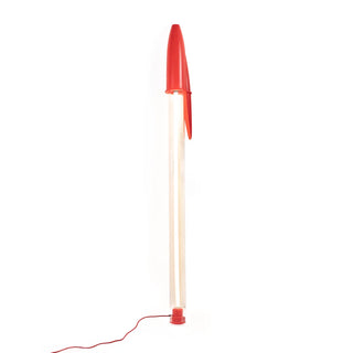 Lampada Bic Rossa Seletti h. 178 cm.