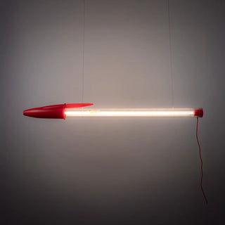 Lampada Bic Rossa Seletti h. 178 cm.