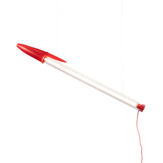 Lampada Bic Rossa Seletti h. 178 cm.