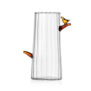 Vaso Grande Amber "Birds" Ichendorf Milano h. 21 cm.