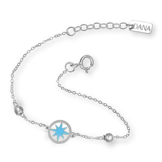 Bracciale con Rosa dei Venti Baby Petit Dana L’Or 9 Carati