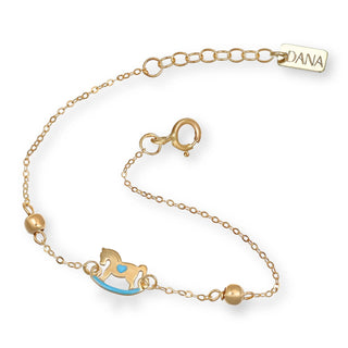 Bracciale Cavallo a Dondolo Baby Petit Dana L’Or 9 Carati