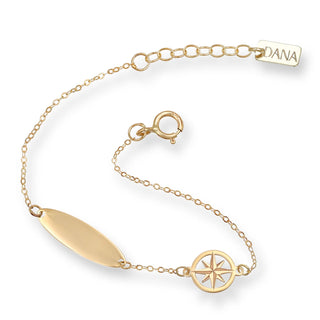Bracciale Rosa dei Venti Baby Petit Dana L’Or 9 Carati