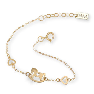 Bracciale Cavallo a Dondolo Baby Petit Dana L’Or 9 Carati