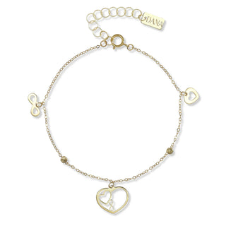 Bracciale EveryDay Cuore e Infinito Dana L’Or 9 Carati