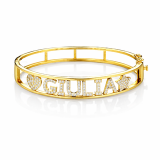 Bracciale Manetta Con Nome Personalizzabile in Argento 925%