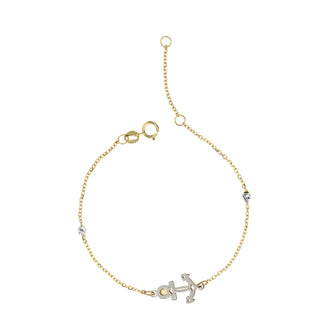 Bracciale Baby Ancora In Oro 18kt.