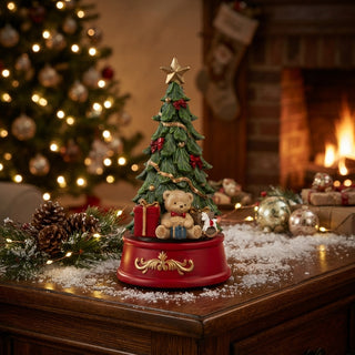 Carillon Albero di Natale con Doni Paben h.19.2 cm.