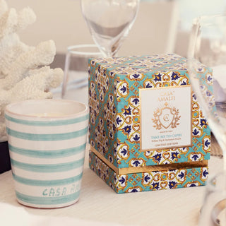 Bomboniera Candela di Soia Take Me To Capri Fig Leaves & Ivy Casa Amalfi h. 18 cm.