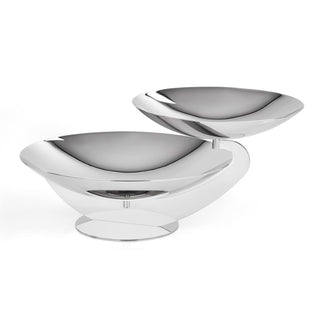 Alzata Due Piatti In Acciaio Elleffe Design