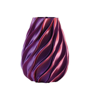 Bomboniera Vaso Twist Viola Melaverde h.21 cm.