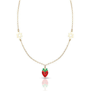 Collana Baby Petit Fragola Dana L’Or 9 Carati