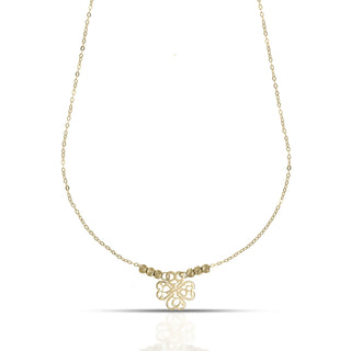 Collana Wishes Quadrifoglio Dana L’Or 9 Carati