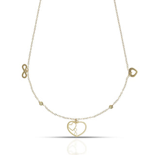 Collana EveryDay Cuore e Infinito Dana L’Or 9 Carati