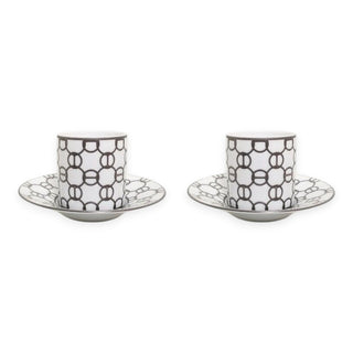 Set 2 Tazzine da Caffè “Fil D’Argent” Hermes