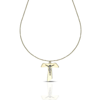 Collana Croce Tau Corpus Lux Dana L’Or 9 Carati