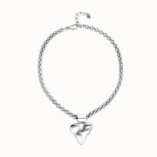 Collana Catena Grossa con Cuore Unode50