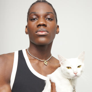 Collana Sfere con Cuore Unode50