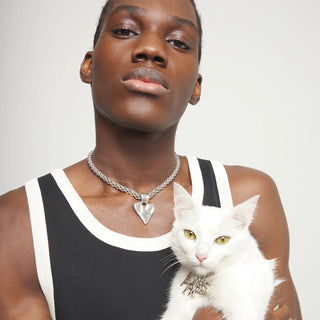 Collana Catena Grossa con Cuore Unode50