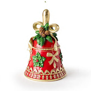 Campana Natalizia "Emozioni di Natale" Fiori di Lena h. 21 cm