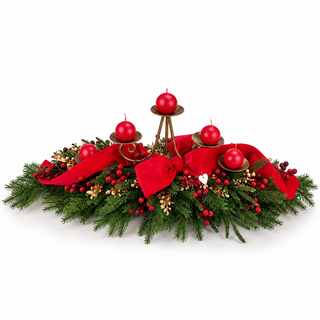 Candeliere a Cinque Fiamme "Santa Claus" Sara's Idea 110x45x30 cm.