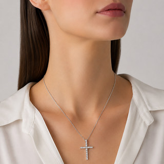 Girocollo Croce "Anniversary Square" Recarlo