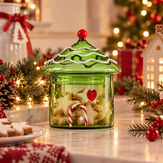 Scatola Casetta Verde “Sweet and Candy” Ichendorf Milano h.15 cm.