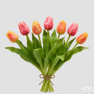 Bouquet di 7 Tulipani Real Touch EDG h. 30 cm.