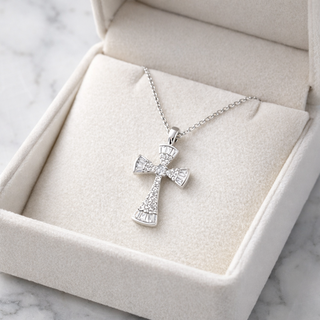 Collana Croce “Cross” in Argento 925%