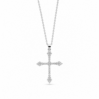 Collana Croce Slim in Argento 925%