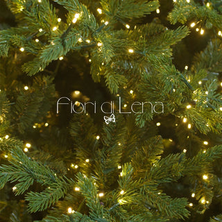 Albero di Natale Pino Courmayeur 4000 MiniLed Fiori di Lena - h.210 cm.
